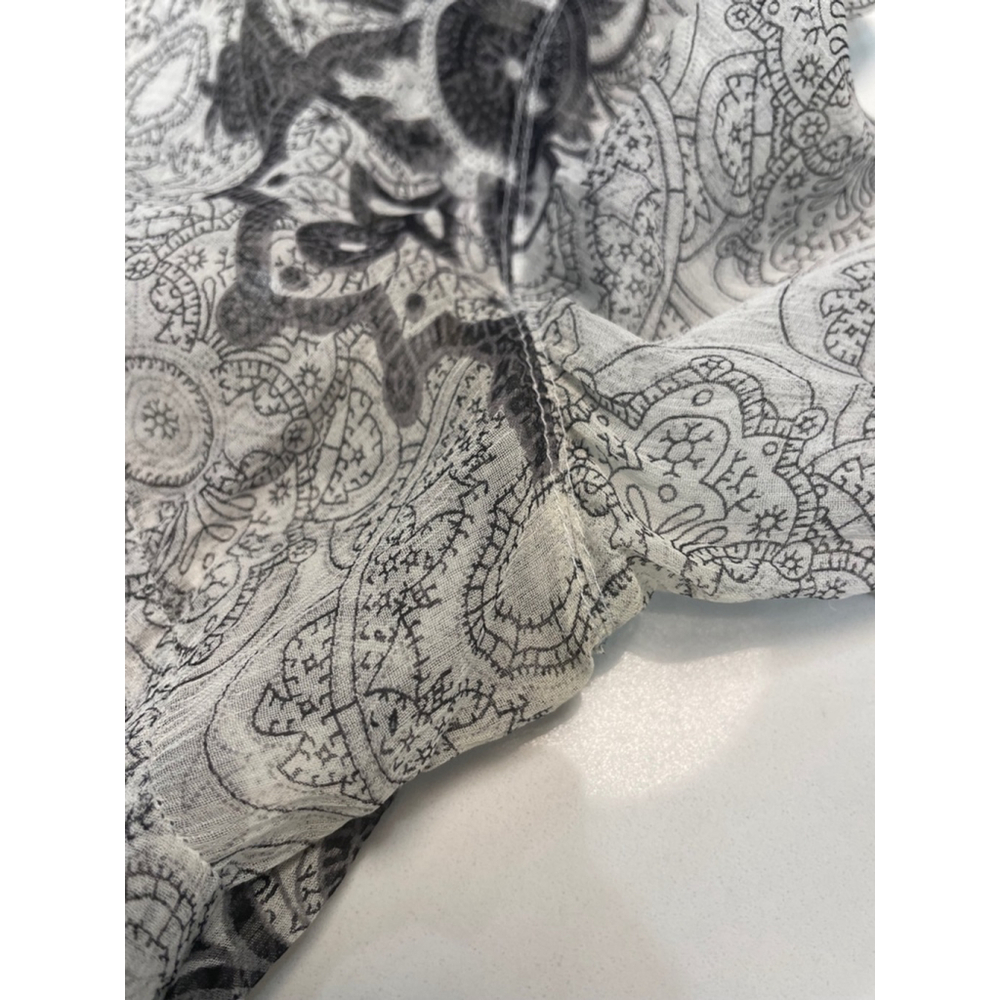 Mexx Y2K Vintage Printed Silk Blouse M / 8 Tattoo Fairy Grunge Whimsigoth Witchy - Picture 7 of 9